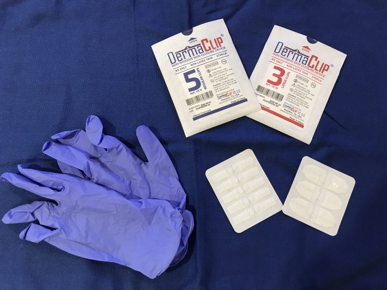 DermaClip Packages for use on Non-Invasive Skin Closure